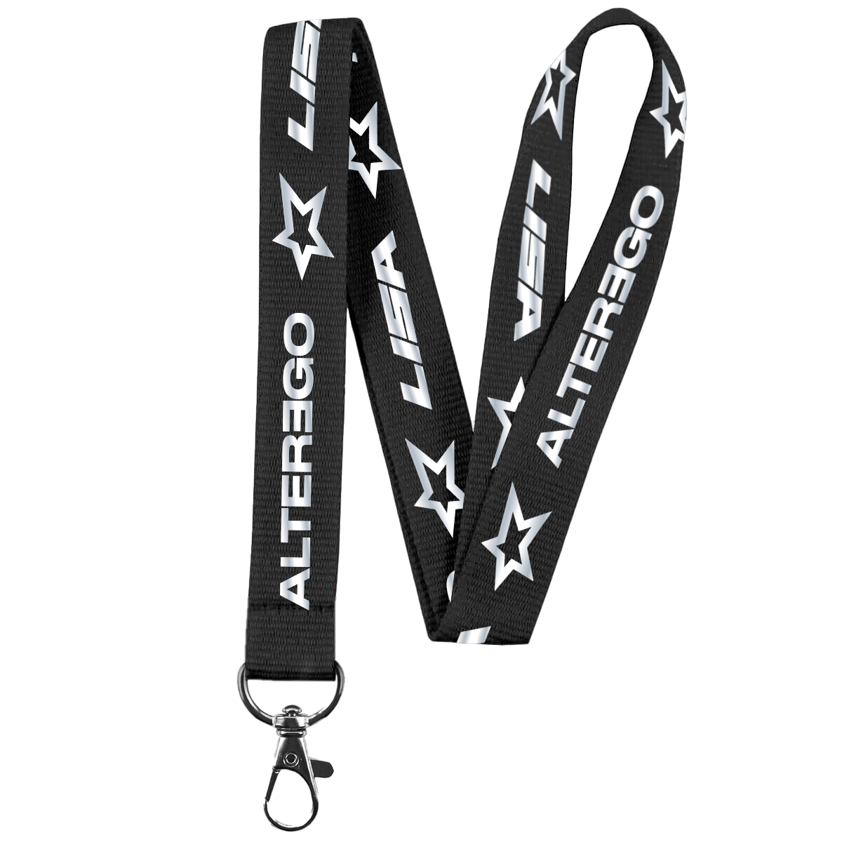 Alter Ego Black Lanyard