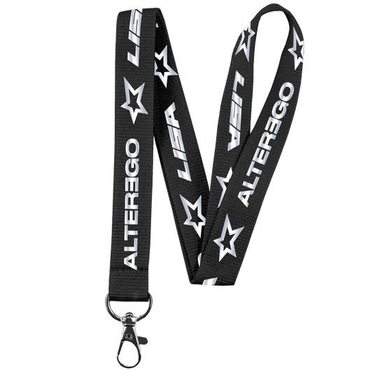 Alter Ego Black Lanyard